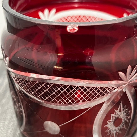 Bohemian Ruby Red Lidded Jar - Picture 5 of 10